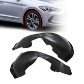 Sekeseauto front fender liners front view showing full pair fit