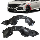 Sekeseauto front fender liners front view showing full pair and fitment benefit