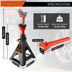 SENKEYFE large foot base bottom view for stable contact on uneven ground