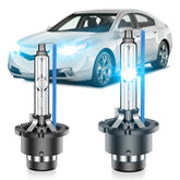 SENROBO front packaging showing two D2S bulbs and model fitment benefits