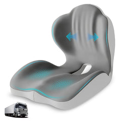Serdyes front view of L-shaped seat cushion showing supportive shape and comfort