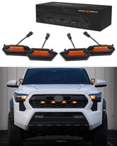 SEVEN SPARTA front grille installed on Tacoma showing seamless fit and improved visibility