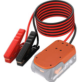 Sfablosm front view of adapter and clamps showing compact design and portability