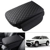 Shademax front view on Jeep Grand Cherokee L console showing neat fit and protection