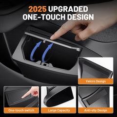 Shademax side profile installed in Tesla Model Y Juniper door demonstrating secure fit