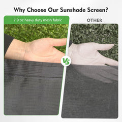 SHADEPLUS closeup mesh texture highlighting durable UV-resistant fabric