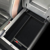 SHAOHAO front view of console tray showing organized compartments and quick access