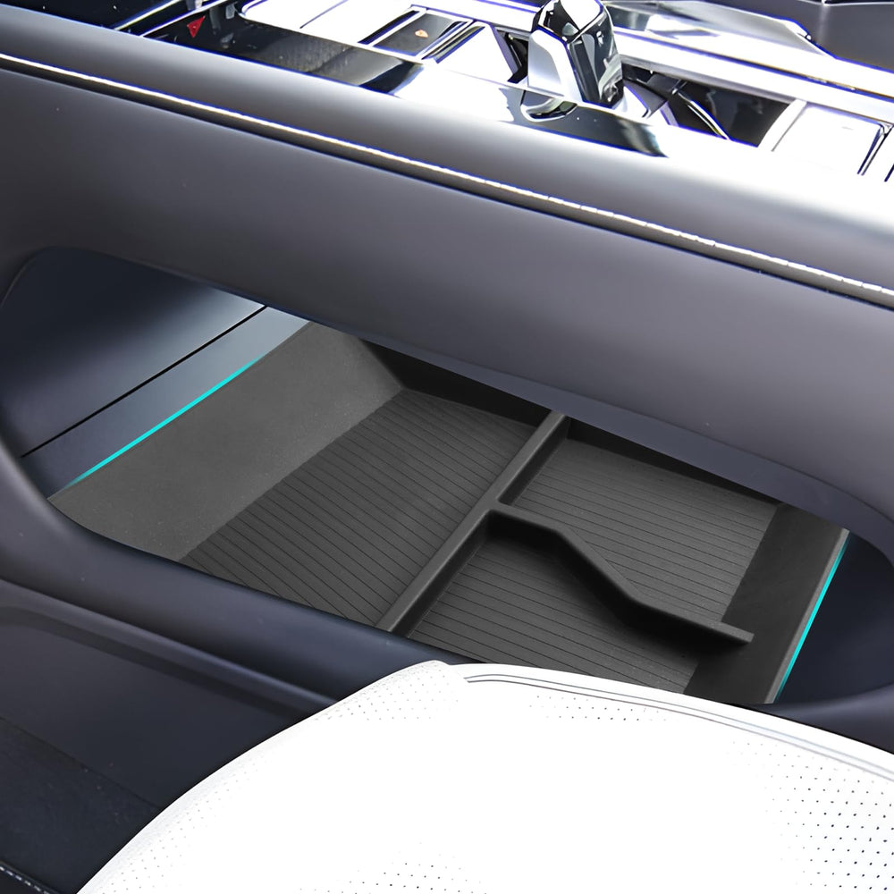 SHAOHAO front view of console insert showing compartment layout and tidy storage