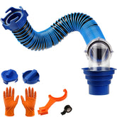 SheeChung front packaging showing compact sewer hose and included kit, highlights convenience