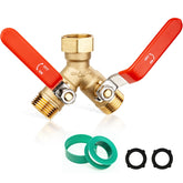 SheeChung front view brass splitter showing durable construction and reliable performance