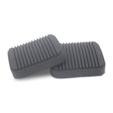 Sheisor front view of brake and clutch pedal pads showing shape and fit benefits