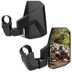 SHEJISI front mirror view showing sleek ABS housing and clear reflection benefit