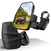 SHEJISI front-mounted mirror on roll cage showing wide field of view