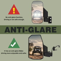 SHEJISI mirror mounted on slotted roll bar demonstrating secure fit