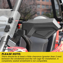 SHEJISI convex glass detail improving rear visibility and anti-glare