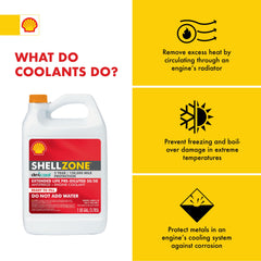 Shell Dex-Cool close-up of liquid texture highlighting silicate-free formula