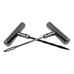Sherco-Auto front view of T-handle set showing durable stainless tools and compact storage benefit