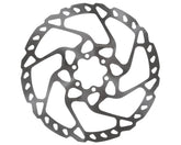 Shimano SM-RT66 rotor front view showing 180mm diameter and included bolts benefits fit