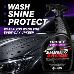 SHINE ARMOR spray nozzle dispensing mist for easy application and controlled coverage