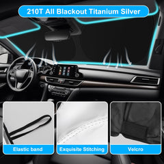 SHINEHOME close-up of 210T reflective fabric showing superior UV reflection