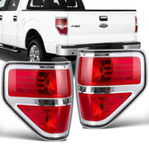 SHINEHOME front view of F-150 tail lights showing clean fit and restored appearance