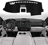 SHINEHOME front view of F150 dash cover showing clean fit and protection