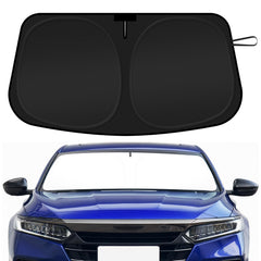 SHINEHOME front packaging showing Accord-fit shade protecting windshield