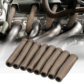 SHINEHOME front packaging showing eight spark plug heat sleeves protecting wires