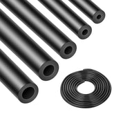 Shineyoo front view of five silicone vacuum hoses, shows kit contents and lengths
