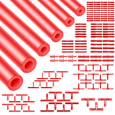 Shineyoo front kit packaging showing full red silicone hose set and connectors