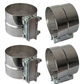 Shineyoo front view of 4-inch clamp showing full band and bolt for durable connection