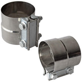 Shineyoo front view two-pack clamps showing compact stainless finish and neat fit