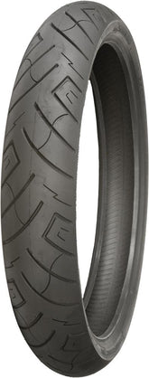 Shinko SR777 HD front tire profile on 21-inch rim showing fitment and improved stability