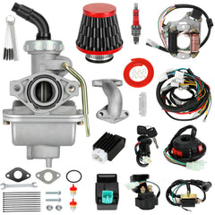 SHIQINHA carburetor front view showing improved throttle response benefit
