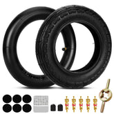 SHIQINHA front packaging for GOTRAX G4 tire set showing included parts and benefits