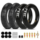 SHIQINHA front packaging showing tire and included tools, easy replacement benefit