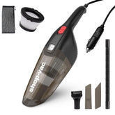 Shop-Vac front view showing compact handheld design and quick-clean benefit
