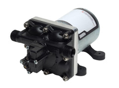 SHURFLO Revolution front view showing compact pump and reliable flow