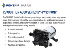 SHURFLO Revolution connection detail showing inlet outlet for quick install