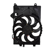 Silscvtt front view of radiator fan assembly showing fit and airflow benefits