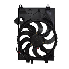 Silscvtt front view of radiator fan assembly showing fit and airflow benefits