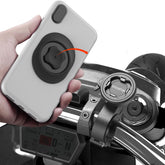 sincetop front view on handlebar showing secure mount and clear navigation