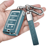 Sindeda front view of storm blue key fob cover showing fit and style benefit