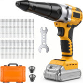 SINGTIP rivet gun front view showing compact design and high pull force benefit