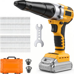 SINGTIP rivet gun front view showing compact design and high pull force benefit