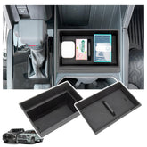 Sinminou front view of console organizer showing layout and fit benefits