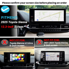 Sinminou tray installed in 2025 Toyota Sienna dashboard for tidy organization