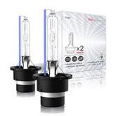 Sinoparcel D4S front view showing both bulbs and packaging benefit quick replacement
