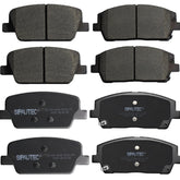SIPAUTEC front and rear brake pad set in packaging showing full kit benefit