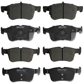 SIPAUTEC front and rear brake pad set showing full packaged kit and label, confident fitment